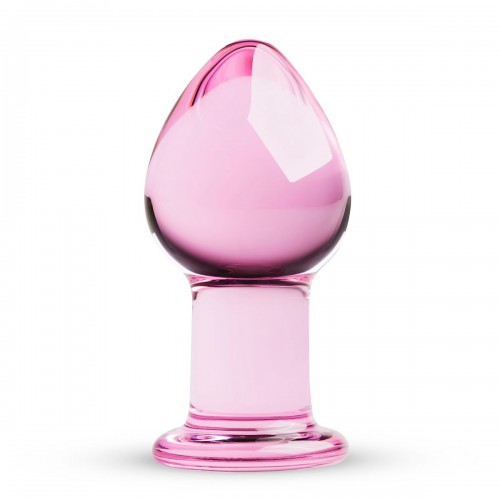 Рожева анальна пробка зі скла Gildo Pink Glass Buttplug в інтернет супермаркеті PbayMarket!