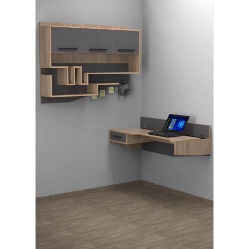 Комп'ютерний стіл Тиса Мебель Тіса Стиль-14 Сонома Графіт 360x520x1200 мм Комп'ютерний стіл Тиса Мебель Тіса Стиль-14 Сонома Графіт 360x520x1200 мм