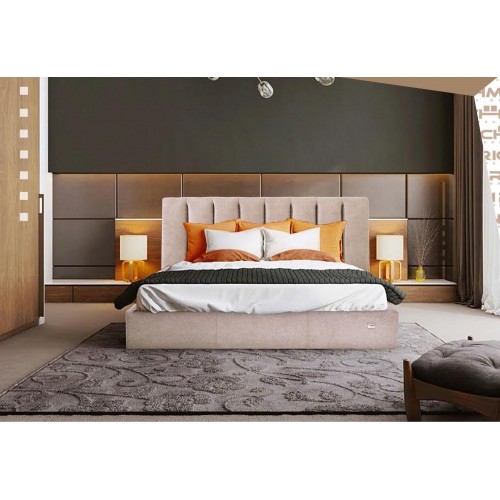 Ліжко Двоспальне Richman Санам 180 х 190 см Місті Mocco Сіра