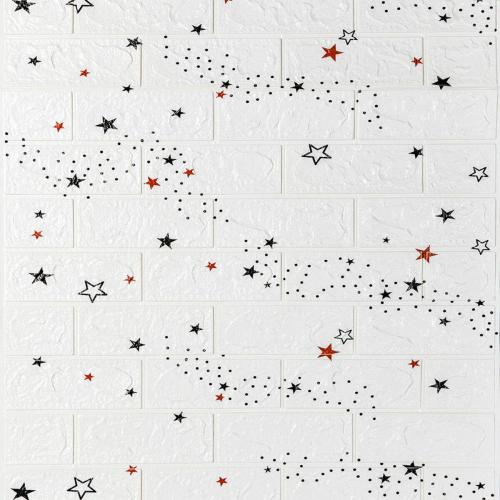 Панель стінова в рулоні 3D 700мм*19,6м*3мм зірки (D) Sticker Wall SW-00001920 Панель стінова в рулоні 3D 700мм*19,6м*3мм зірки (D) Sticker Wall SW-00001920