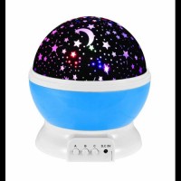 Ночник Star Master Dream Rotating Plus світильник проектор зоряного неба з USB кабелем Білий з синім (210PO169)