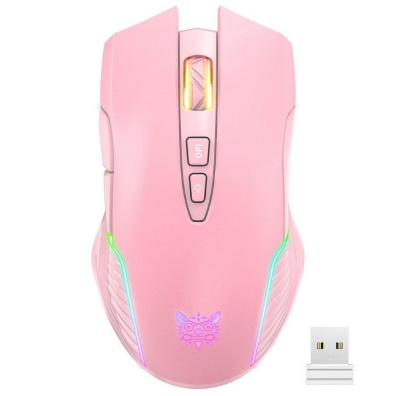 Миша бездротова ігрова ONIKUMA Gaming CW905 RGB Pink