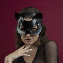 Маска кішки Feral Fillings Catwoman Mask натуральна шкіра Чорний (SO3406)