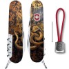 Складаний ніж Victorinox Climber Zodiac Золота дерев'яна змія 91 мм Різнокольоровий (1.3703.3_Z4240pk)