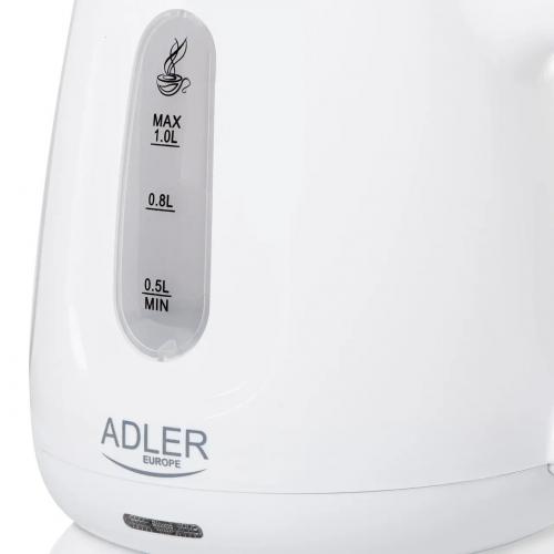 Чайник електричний Adler AD 1373 1 л Білий Чайник електричний Adler AD 1373 1 л Білий