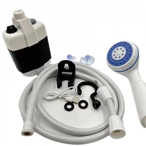 Акумуляторний переносний душ RIAS Portable Outdoor Shower з помпою White Акумуляторний переносний душ RIAS Portable Outdoor Shower з помпою White