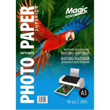 Фотопапір Magic Superior A3 250 г/м2 двосторонній матовий Білий 50 шт
