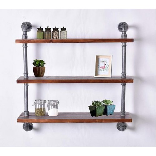 Полиці навісні з труб GoodsMetall у стилі LOFT 700х800х200 ПТ5 Полиці навісні з труб GoodsMetall у стилі LOFT 700х800х200 ПТ5