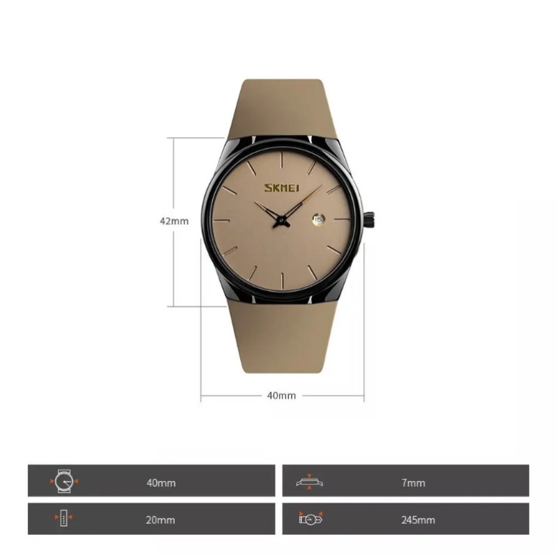 Годинник Skmei 1509 коричневий