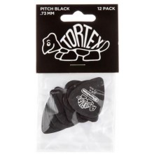 Медіатори Dunlop 488P.73 Tortex Pitch Black Player's Pack 0.73 mm (12 шт.)
