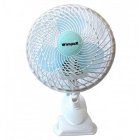 Настільний вентилятор на прищіпці WimpeX WX-707 2 режими роботи Білий (2104618581)