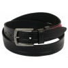 Шкіряний ремінь Skipper 110-130 x 3.5 см Чорний (1006-35)