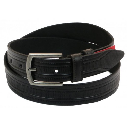 Шкіряний ремінь Skipper 110-130 x 3.5 см Чорний (1006-35) Шкіряний ремінь Skipper 110-130 x 3.5 см Чорний (1006-35)