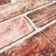 Самоклеюча декоративна 3D панель під катеринославську цеглу в рулоні 3D Loft 3080x700x3мм Коричневий