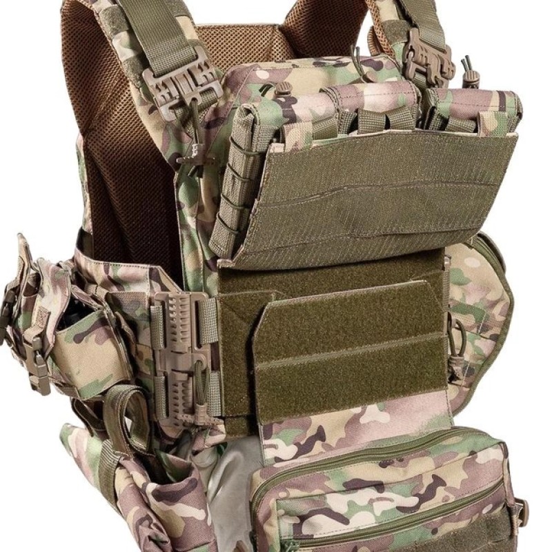 Плитоноска з підсумками без плит No Brand One Size Мультикам (2013925894)