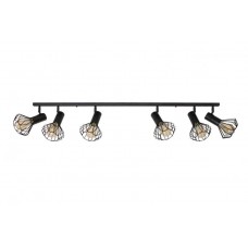 Світильник лофт MSK Electric Diadem стельовий NL 22151-6 BK