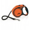 Поводок рулетка с амортизатором для собак Flexi Extrem Tape L 5 м до 65 кг Оранжевый