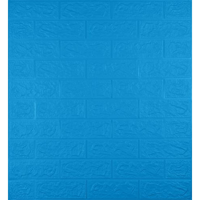 Самоклеюча декоративна 3D панель 3D Loft 700x770x5 мм Синій (149)