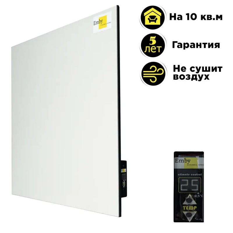 Обігрівач керамічний Emby CHT-500 на 10 кв.м Білий