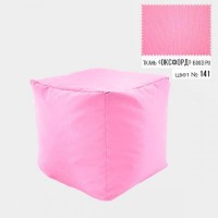 Безкаркасне крісло Пуф Кубик Coolki 45x45 Рожевий Оксфорд 600 Безкаркасне крісло Пуф Кубик Coolki 45x45 Рожевий Оксфорд 600