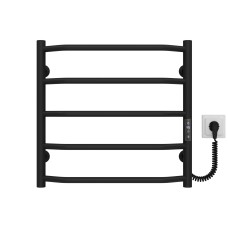 Рушникосушарка електрична Трапеція П5 500х500 Deffi Чорний JD03 (C.TR.50.50.5.E.B.R.1)