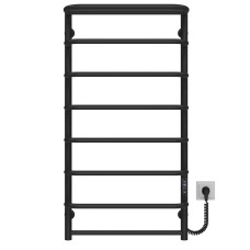 Рушникосушарка електрична Стандарт з полицею П8 500х1000 Deffi Чорний JD03 (C.SP.100.50.8.E.B.R.1)