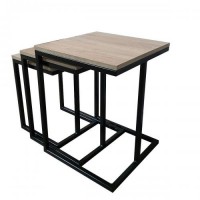 Комплект журнальних столиків GoodsMetall у стилі Лофт 500х400х400 ЖС182 Комплект журнальних столиків GoodsMetall у стилі Лофт 500х400х400 ЖС182