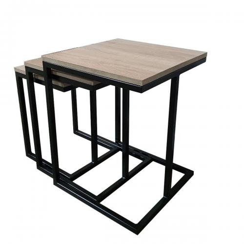 Комплект журнальних столиків GoodsMetall у стилі Лофт 500х400х400 ЖС182 Комплект журнальних столиків GoodsMetall у стилі Лофт 500х400х400 ЖС182