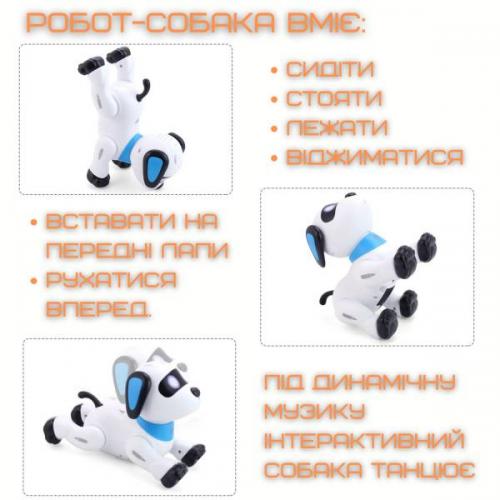 Іграшка собака на радіокеруванні KOOQI з Режимом Програмування Інтерактивний на Акумуляторі Білий (571) Іграшка собака на радіокеруванні KOOQI з Режимом Програмування Інтерактивний на Акумуляторі Білий (571)