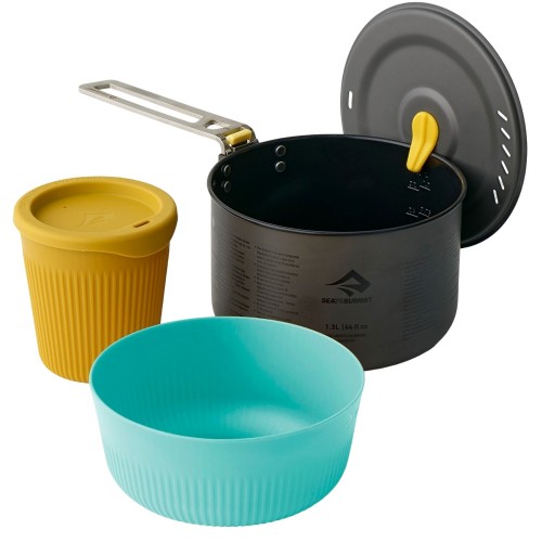 Набір посуду Sea to Summit Frontier UL One Pot Cook Set S 3 шт Різнокольоровий (STS ACK027031-122104) Набір посуду Sea to Summit Frontier UL One Pot Cook Set S 3 шт Різнокольоровий (STS ACK027031-122104)