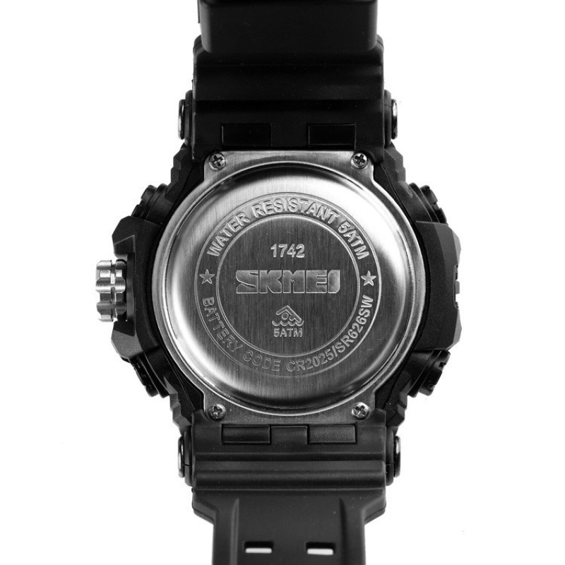 Чоловічий спортивний наручний годинник Skmei 1742 Hamlet Чорний