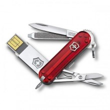 Ніж Victorinox з USB-модулем на 16 Гб 58 мм Червоний (4.6125.TG16B)