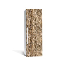 Наклейка на холодильник Zatarga «Стіна з пісковика» 650х2000 мм вінілова 3Д наклейка декор на кухню