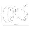 Бра TK Lighting Top 8x13 см Золотистий (TK6313)