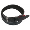 Шкіряний ремінь Skipper 110-130 x 3.5 см Чорний (1020-35)
