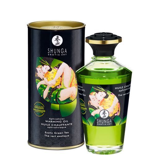 Їстівна масажна олія Shunga MASSAGE OIL ORGANIC Exotic Green Tea 250 мл (SO2503) в інтернет супермаркеті PbayMarket!