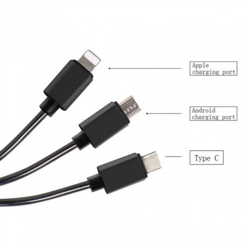 Автомобільний FM трансмітер No Brand модулятор Q15 Bluetooth MP3 з LCD екраном та зарядним кабелем 3в1 Original GSO 510-044