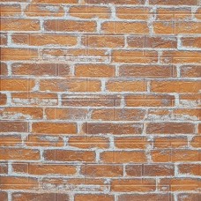Самоклеюча декоративна 3D панель під катеринославську цеглу в рулоні 3D Loft 3080x700x3 мм Рудий