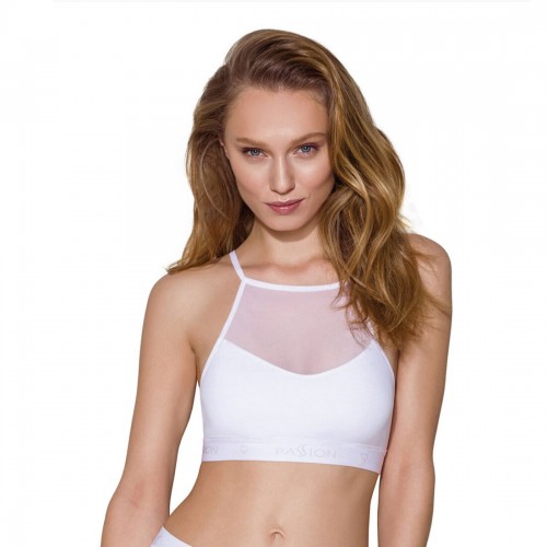 Спортивний топ з прозорою вставкою Passion PS006 TOP white, size XL в інтернет супермаркеті PbayMarket!