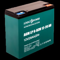 Тягова акумуляторна батарея AGM LogicPower LP 6-DZM-20 12V 20Ah