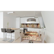 Наклейка вінілова на стіл Zatarga «Цегляна кладка» 650х1200 мм Z180690/1st