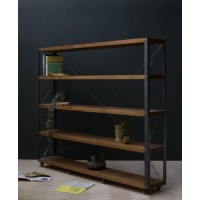 Стелаж на коліщатках GoodsMetall у стилі Лофт 1600х1800х300  Стелаж на коліщатках GoodsMetall у стилі Лофт 1600х1800х300