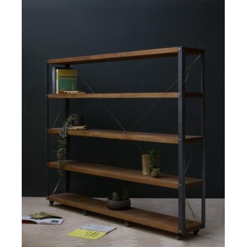 Стелаж на коліщатках GoodsMetall у стилі Лофт 1600х1800х300  Стелаж на коліщатках GoodsMetall у стилі Лофт 1600х1800х300