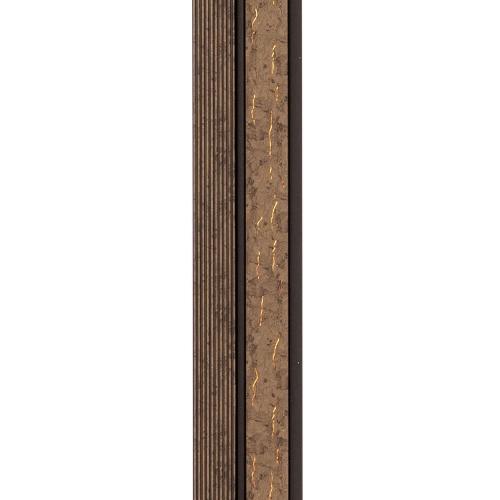 Декоративна стінова рейка Sticker Wall PS 2900x120x12 мм Коричневий (SW-00001749)