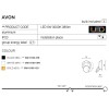 Настінний світильник AZzardo Avon 14x14 см Чорний (AZ2196)