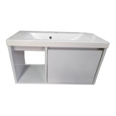 Пластикова підвісна тумба The MIX Адоніс з покриттям HPL 3103 gloss 100х60х45 см