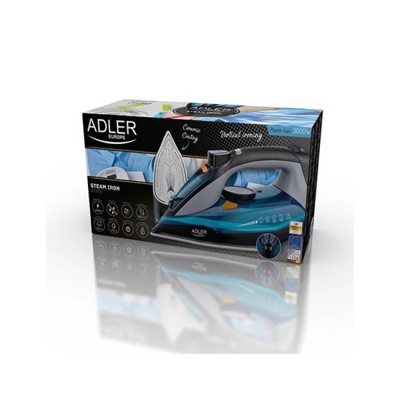 Праска з керамічною підошвою Adler AD 5032 Blue