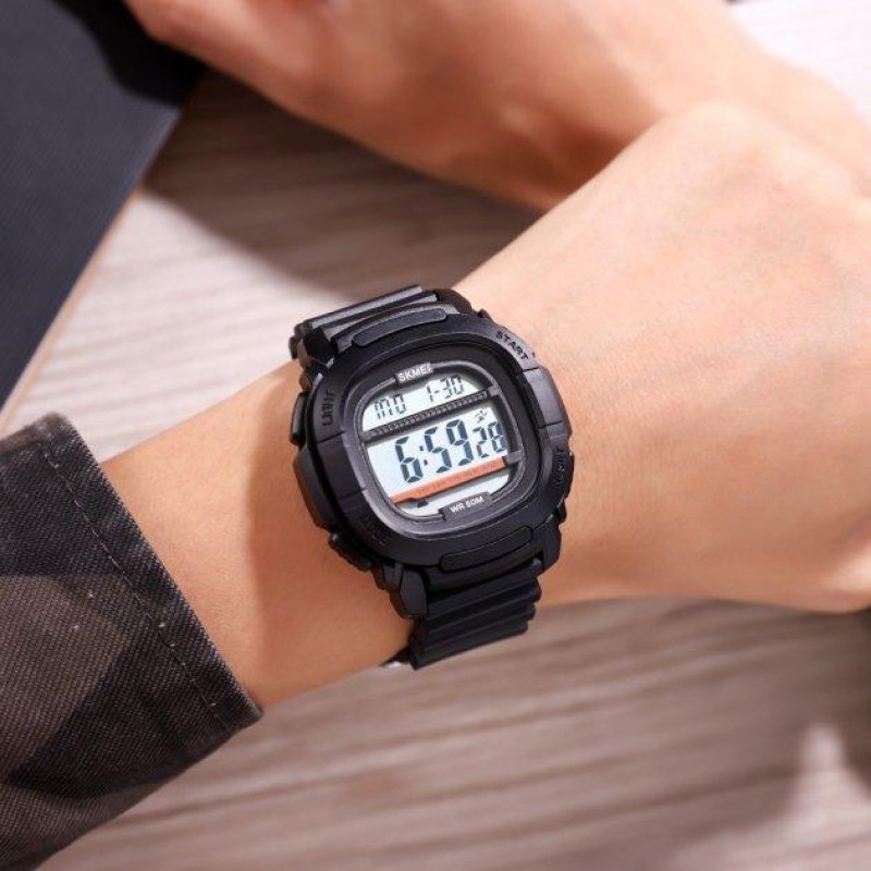 Чоловічий спортивний годинник Skmei 1657 Чорний