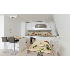 Наклейка вінілова на стіл Zatarga «Яблука та Квіти вишні» 650х1200 мм Z180821/1st