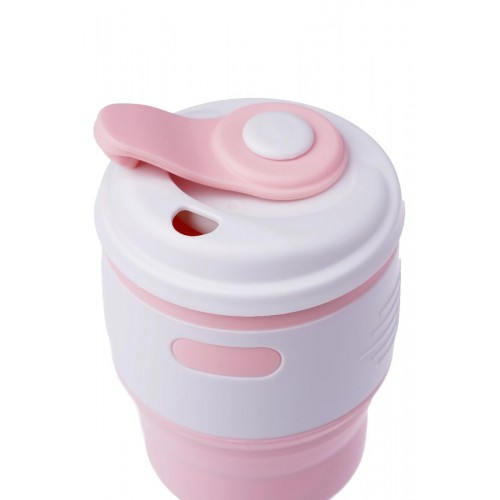 Складана силіконова склянка з кришкою Tonna Barrel MARSHMALLOW Складана силіконова склянка з кришкою Tonna Barrel MARSHMALLOW